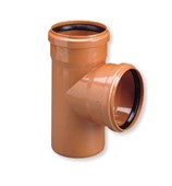 Kanalizace - kanalizační odbočka 87 stupňů s hrdlem KGEA  průchod 315mm odbočení 200mm